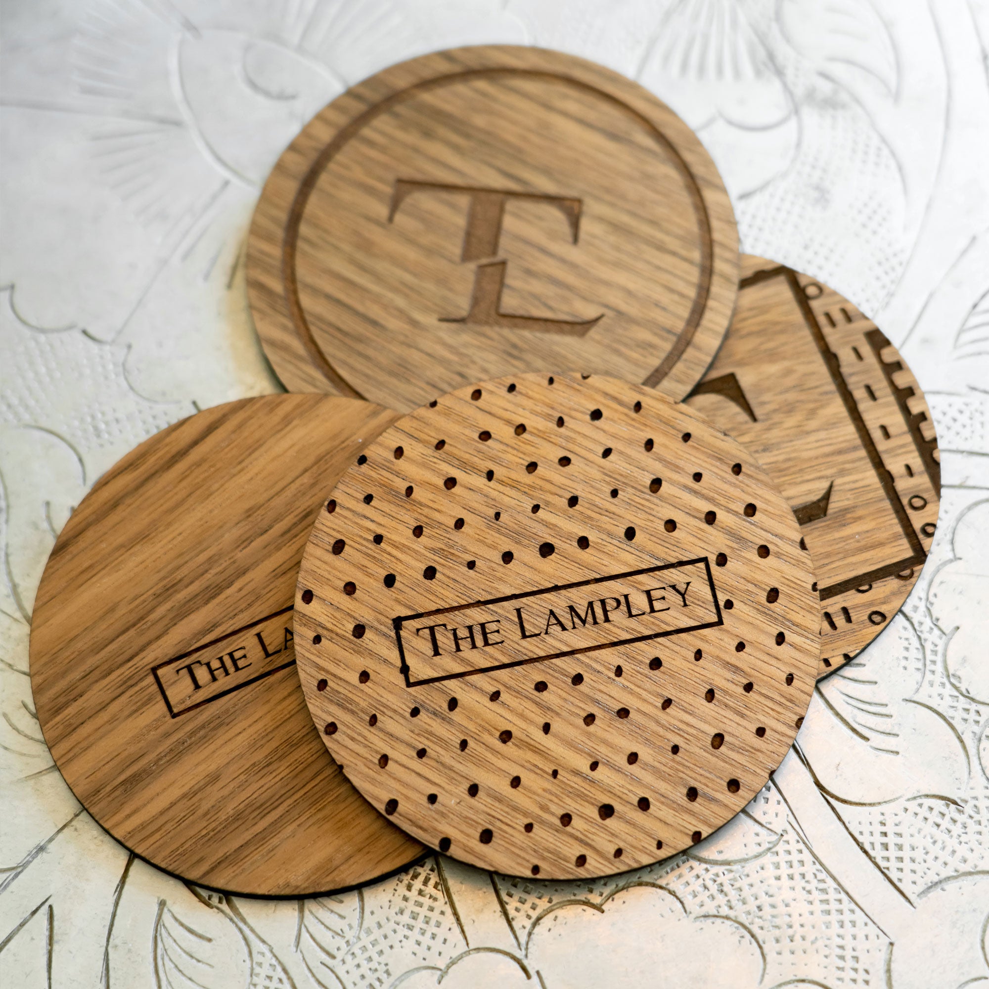 Circle Reversible Wood Coasters – TheLampley